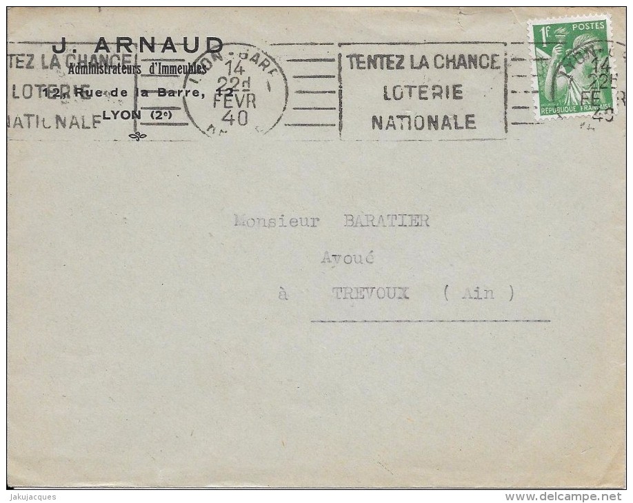 Lettre Type Iris N° 432 Cachet  Gare - 1939-44 Iris