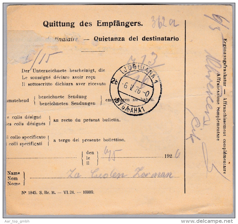 Schweiz 1926-04-23 Biel-Bienne Perfin-Beleg "L.L.F." #L011 Sehr Seltenes Perfin - Lettres & Documents