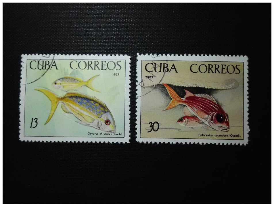 Cuba  1965    Fishes - Oblitérés