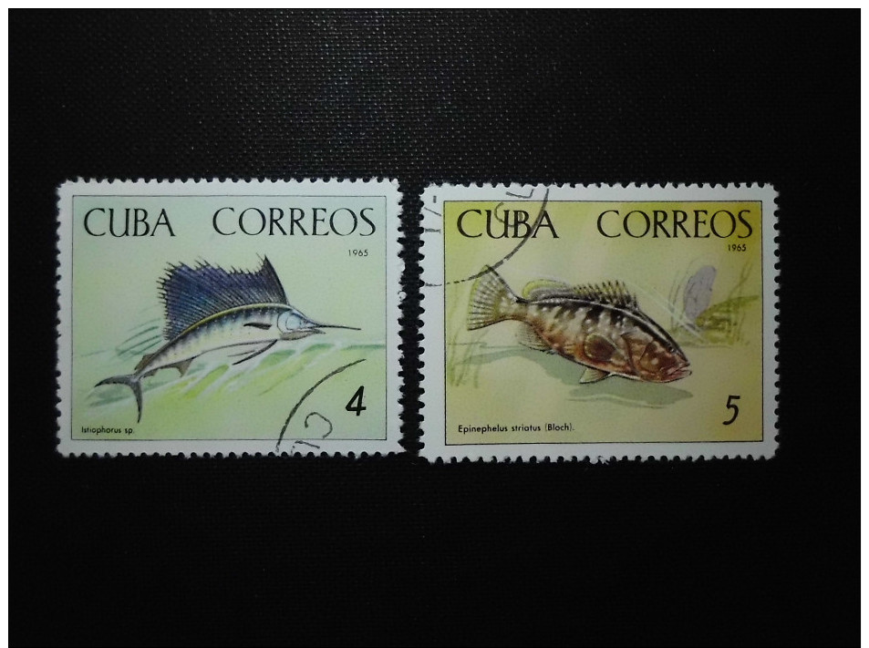 Cuba  1965    Fishes - Oblitérés