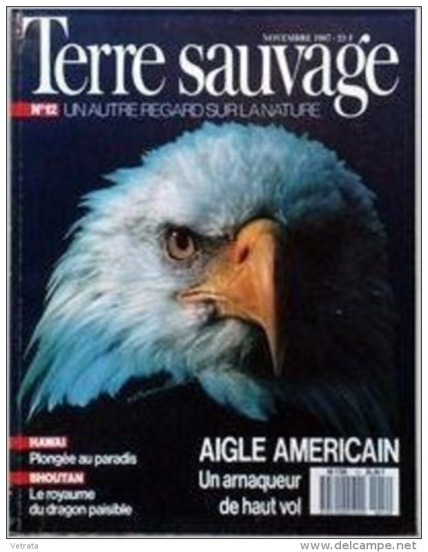 TERRE SAUVAGE N° 12 : Hawaï - Aigle Américain - Bhoutan. 1987 - Animaux