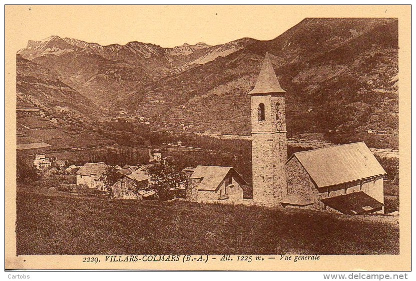 04 VILLARS-COLMARS  Vue Générale - Sonstige & Ohne Zuordnung