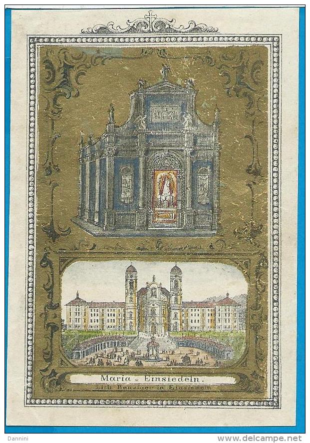 Holycard  Handcolored   O.L.V.  Van  Einsiedeln  1852 - Images Religieuses