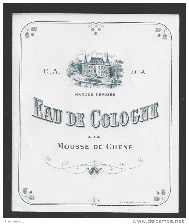 Etiquette Eau De Cologne à La Mousse De Chêne  -  E.A D'A - Etiquettes