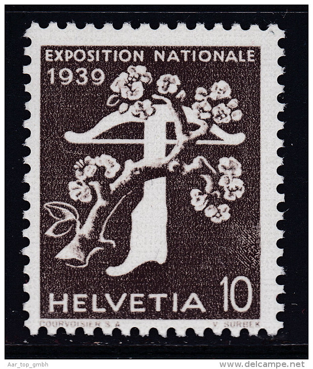 Schweiz 1939 Zu# 233Bz.3.01 Retouche über O - Nuovi