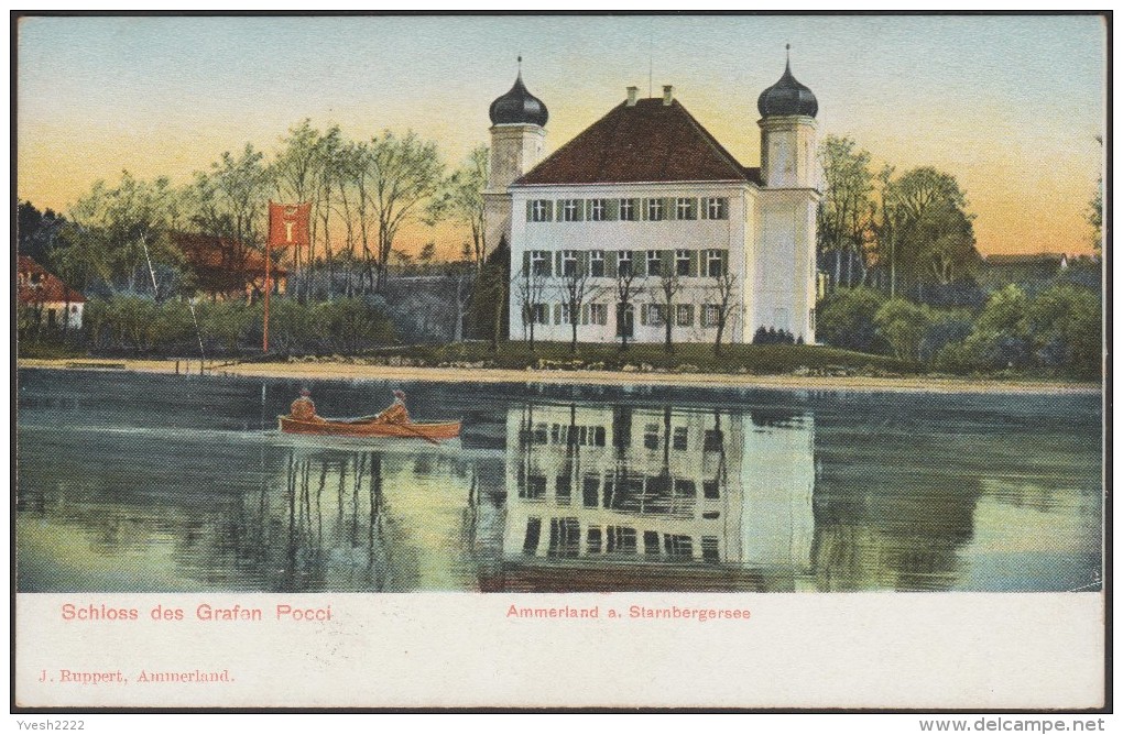 Allemagne Vers 1910. Carte Postale Schloß Des Grafen Pocci. Ammerland Auf Starnbergersee - Westerstede
