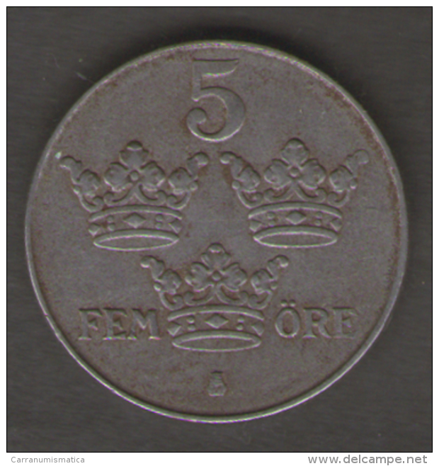 SWEDEN / SVEZIA - 5 ORE ( 1942 - WWII ) - Svezia