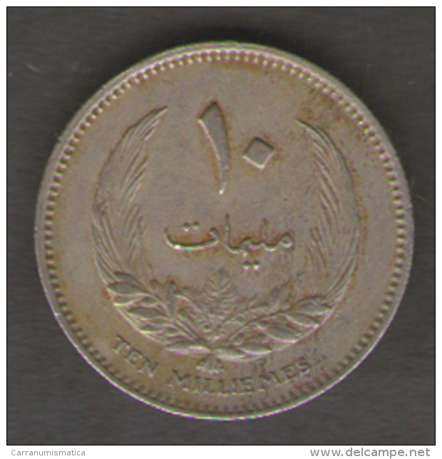 LIBIA 10 MILLIEMES 1965 - Libië