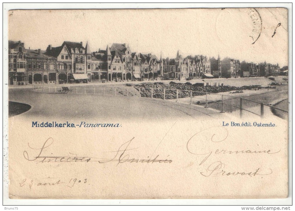 MIDDELKERKE - Panorama - Edition Le Bon - 1903 - Middelkerke