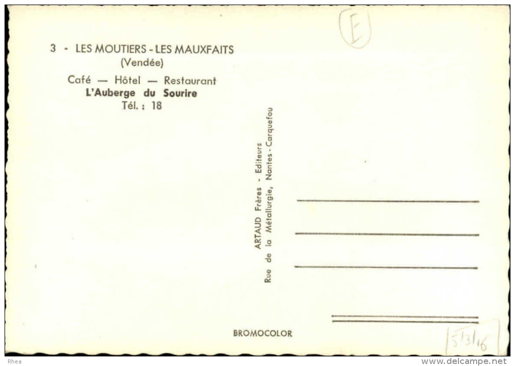 85 - MOUTIERS-LES-MAUXFAITS - Moutiers Les Mauxfaits