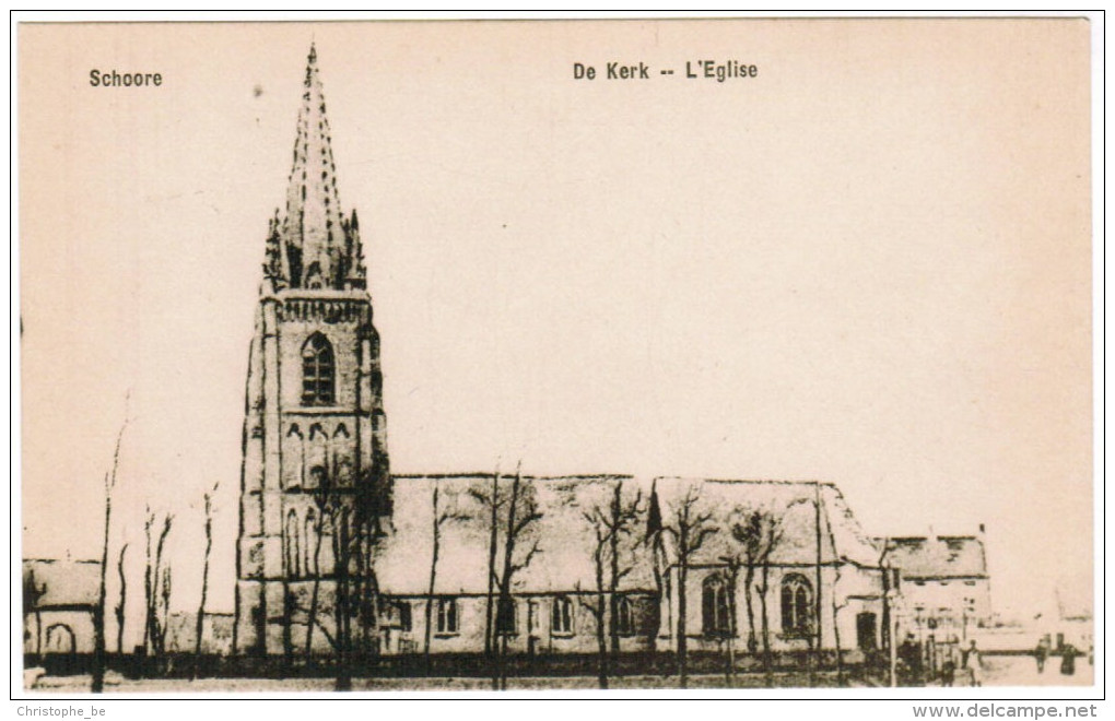 Schore, Schoore, De Kerk, L'Eglise (pk30050) - Middelkerke