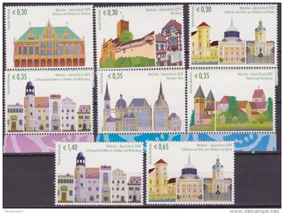 ONU GINEVRA WORLD HERITAGE UNESCO GERMANY 2006 6 V. MNH - UNESCO