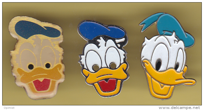 49431-lot De 3 Pin's.Disney.Walt Disney .Donald... - Comics