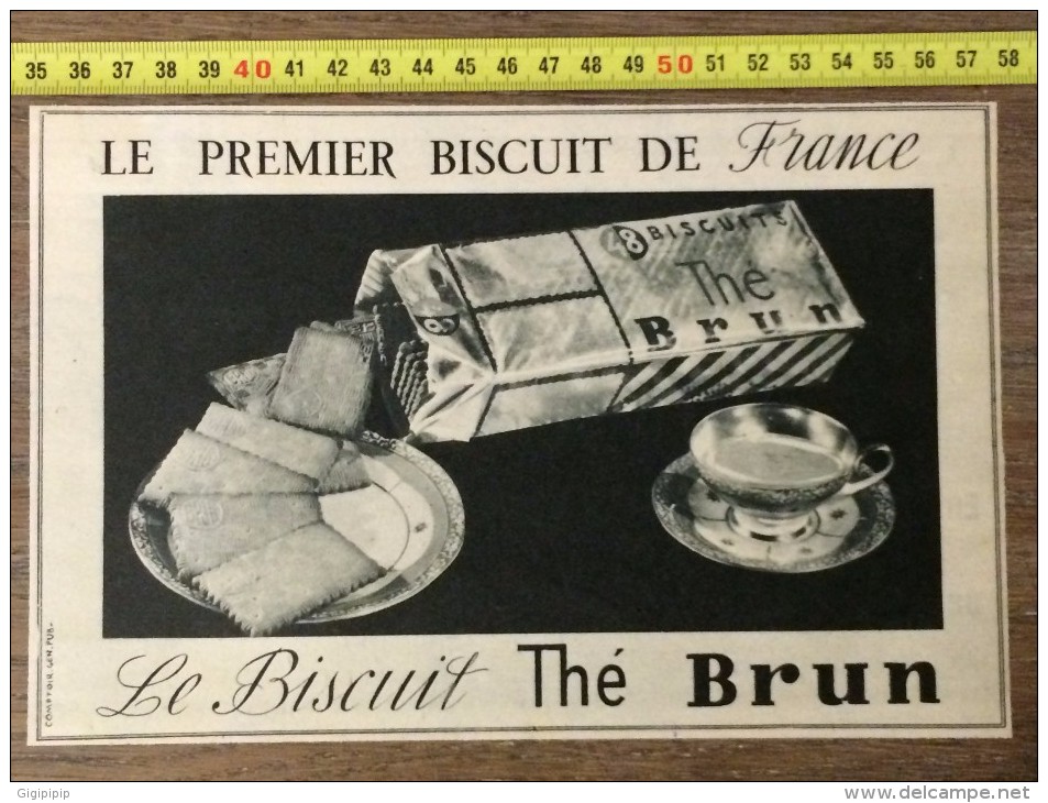 PUBLICITE 1953  BISCUIT THE BRUN - Non Classés