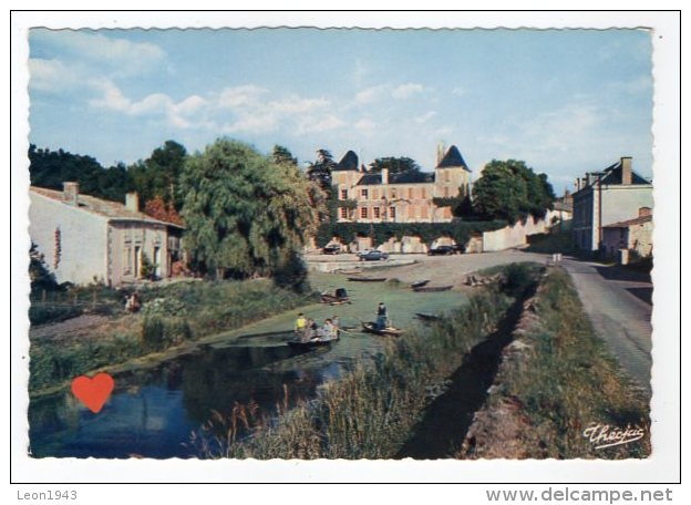 07019-LE-79-MARAIS POITEVIN-Le Logis D' ARCAIS (XIXe S.)------------animée-barques - Autres & Non Classés