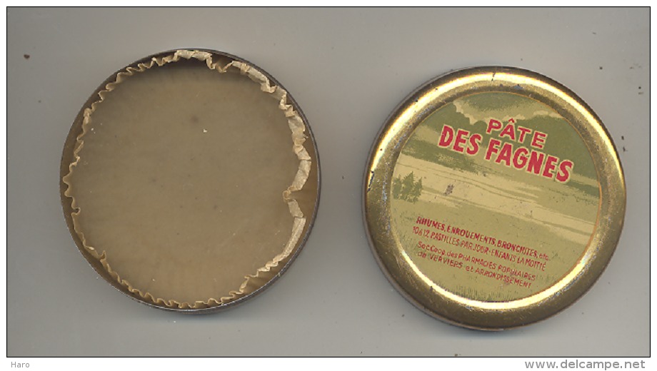 Boîte Métallique De " Pâte Des Fagnes " Sans Pastilles - Pharmacie Populaire Verviers(AF) - Andere & Zonder Classificatie