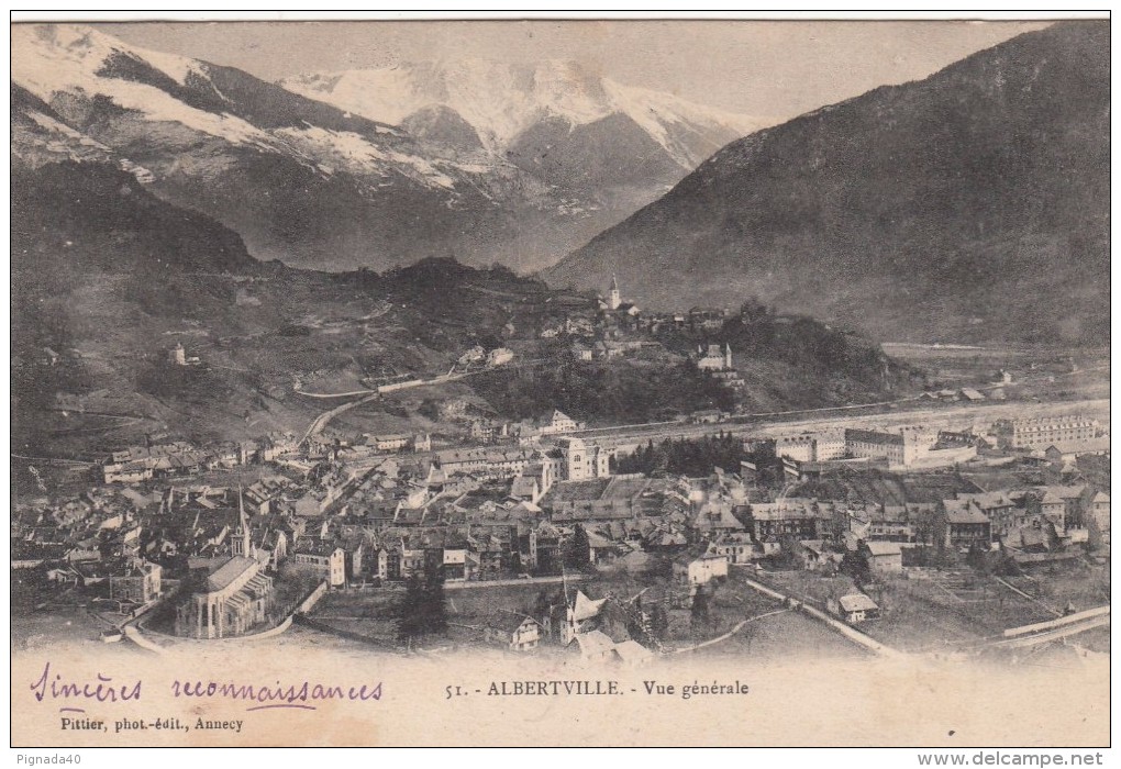 Cp , 73 , ALBERTVILLE , Vue Générale - Albertville