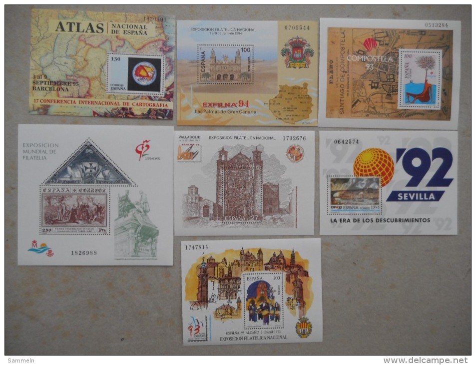 0270 Spanien Block 38,39,40,41,42,43,44,45-50,51,52,53,54,55,56,57-58,59 Mnh - Lot - Blocs & Hojas