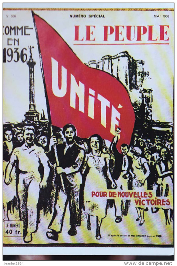 LE PEUPLE 1936 REEDITION - Syndicats