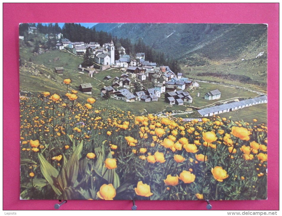 Carte Très Peu Courante - Suisse - Bosco Gurin - Das Walserdorf Im Tessin - Joli Timbre - 1973 - Scans Recto-verso - Bosco/Gurin
