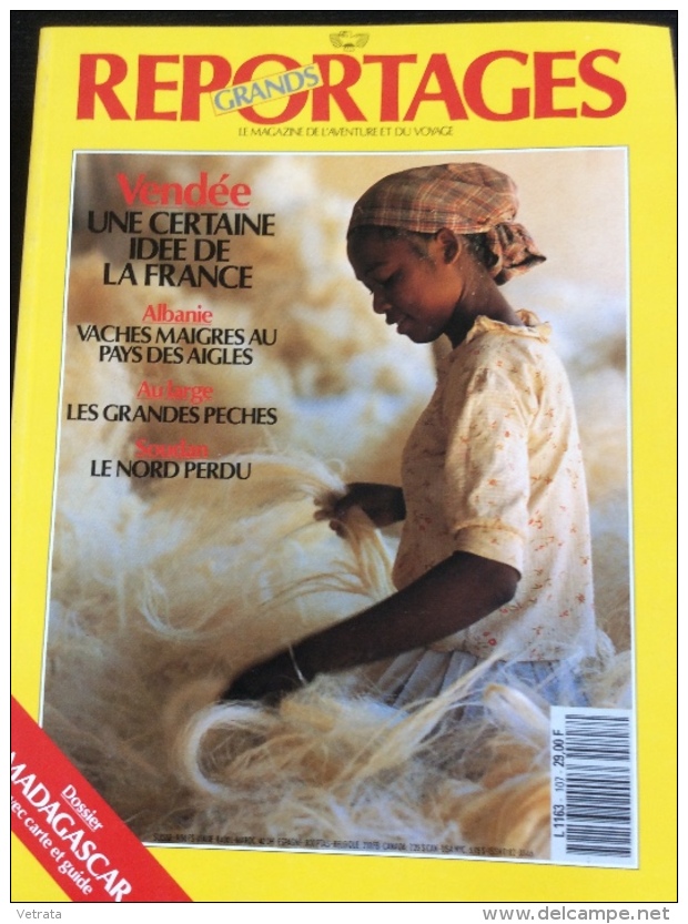 Grands Reportages N° 107 : Madagascar - Soudan - Vendée - Albanie.  1990 - Géographie