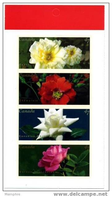 CANADA 2001  Roses  Scott  1914a From Booklet - Unused Stamps