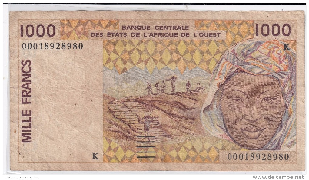 0242 Billete Estados De Africa Occidental Usado - États D'Afrique De L'Ouest