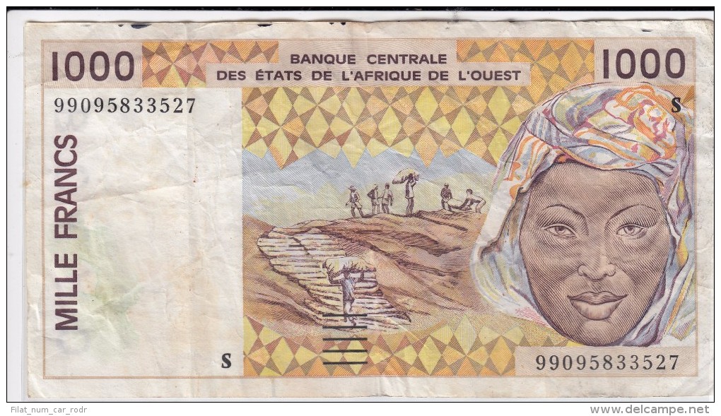 0243 Billete Estados De Africa Occidental Usado - Estados De Africa Occidental