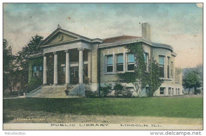 GB LINCOLN / Public Library / CARTE COULEUR - Lincoln