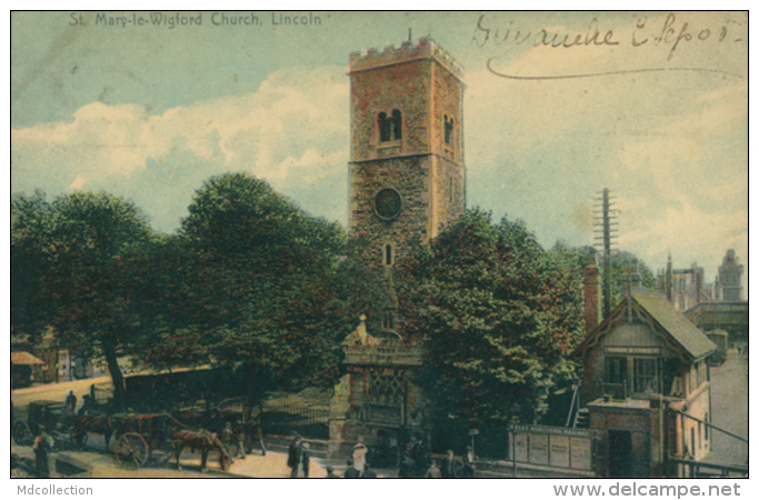 GB LINCOLN / Saint-Mary-le-Wigford Church / CARTE COULEUR - Lincoln