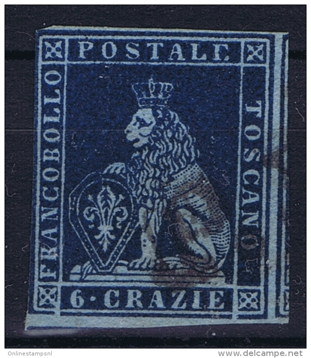 Toscana  Sa 7  Mi 7 X  Used Obl. 1851 - Toscane