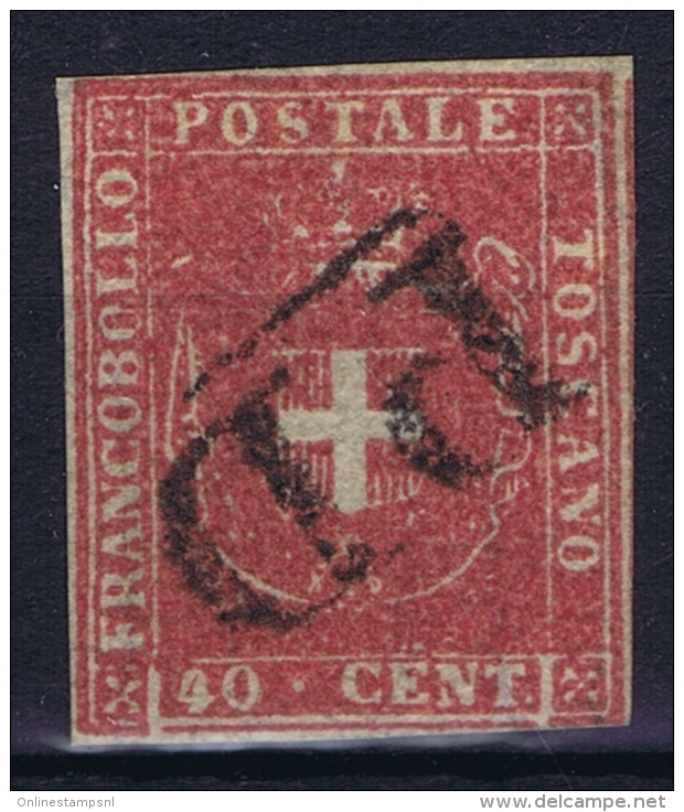 Toscana  Sa 21  Mi 21  Used Obl. 1860 Signed/ Signé/signiert/ Approvato - Toscane