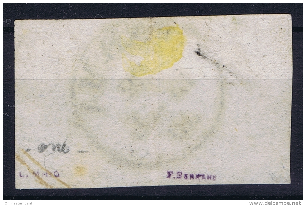 Parma   Sa 2  Mi 2 Used Obl 1852 Strip Of 2 Signed/ Signé/signiert/ Approvato  Serrane - Parma