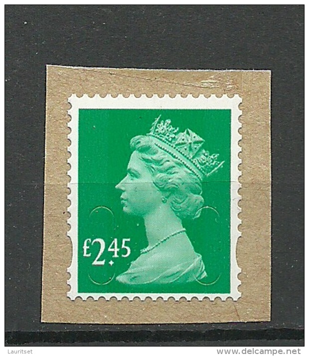 GREAT BRITAIN Gueen Elizabeth 2,45 GBP On Cover Out Cut Unused - Nuevos