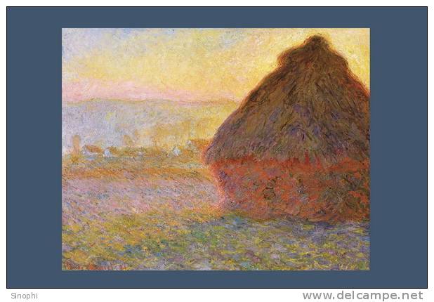 A58-66  @   France Impressionisme Oil Painting Claude Monet  , ( Postal Stationery , Articles Postaux ) - Impresionismo