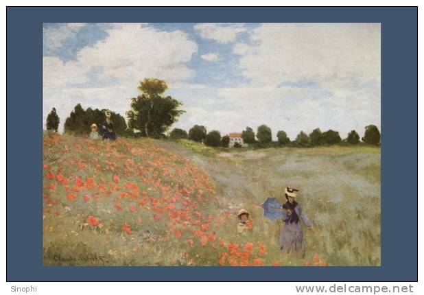 A58-56  @   France Impressionisme Oil Painting Claude Monet  , ( Postal Stationery , Articles Postaux ) - Impresionismo