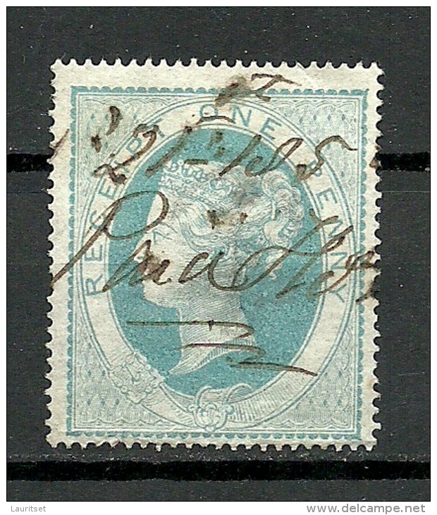 Great Britain Old Revenue Tax Stamp ? Queen Victoria Recipt One Penny O - Service