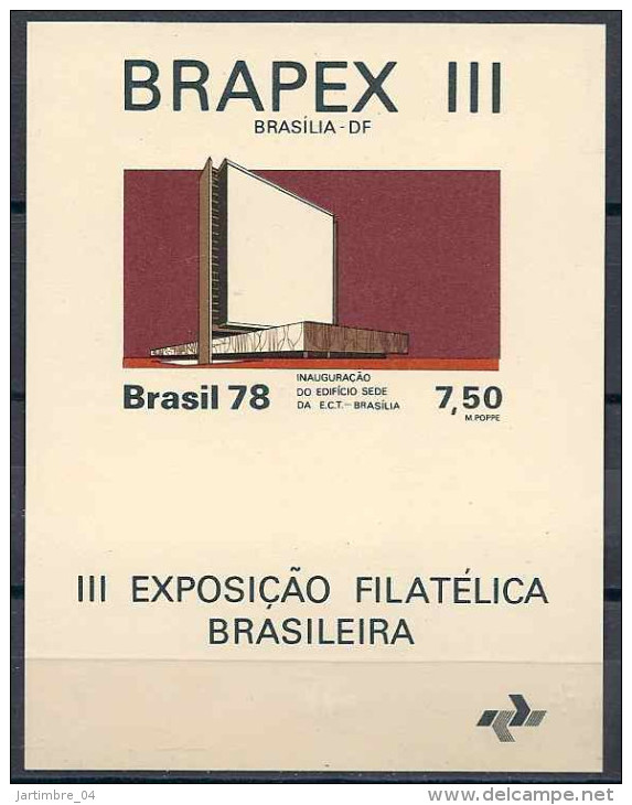 1978 BRESIL BF 38** Brapex3, Expo Philatélique - Blocks & Sheetlets
