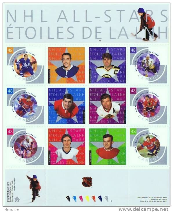 2003  National Hockey League Stars - Series 4  Souvenir Sheet Of 6   Sc 1971  MNH ** - Neufs