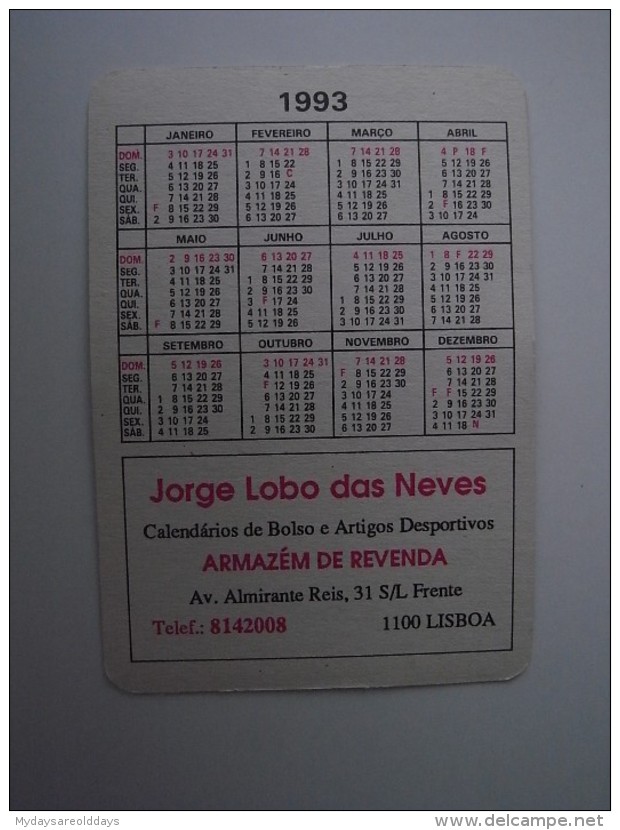 1 Calendar - Portugal Erotico Erotic Woman Nude Sexy Mulher Nua Sex Porn Pornographic (c) - Formato Piccolo : 1991-00