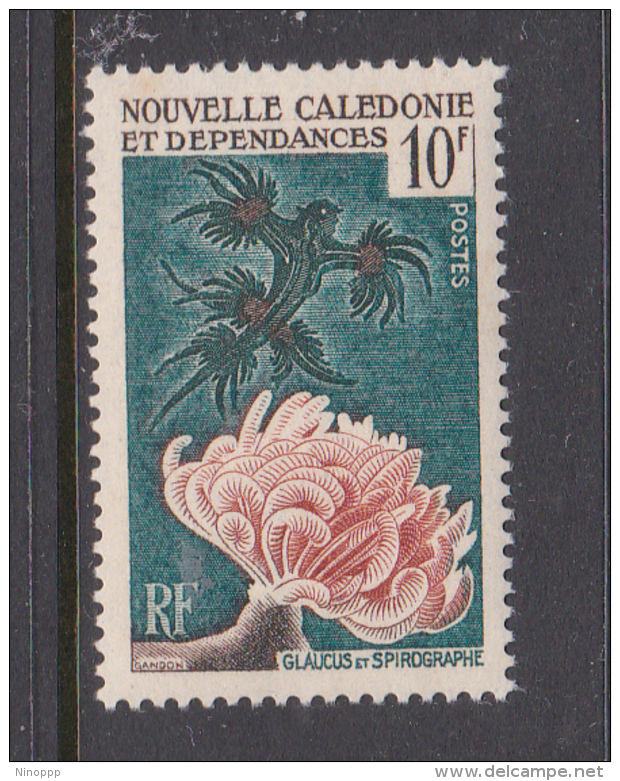 New Caledonia SG 349 1959 Sea Life 10F Blue Sea Lizard MNH - Used Stamps