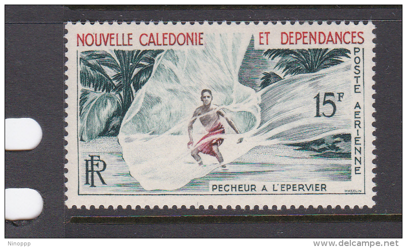 New Caledonia SG 351 1959 Air Mail 15F Fisherman With Net MNH - Gebruikt