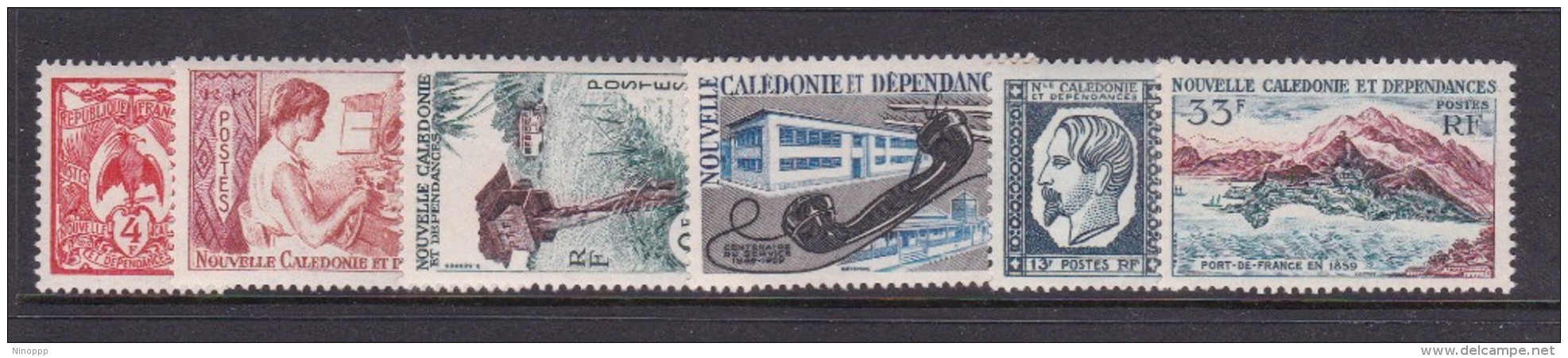 New Caledonia SG 358-64 1960 Postal Centenary Set MNH - Used Stamps
