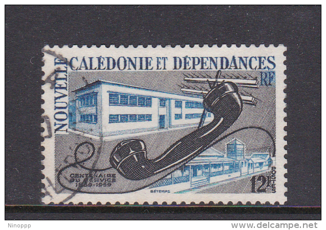 New Caledonia SG 361 1960 Postal Centenary ,12F Black And Blue Used - Used Stamps