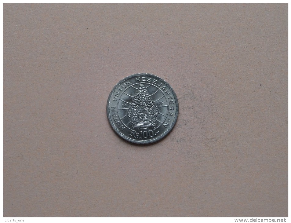 1978 - 100 Rupiah - KM 42 ( Uncleaned Coin / For Grade, Please See Photo ) !! - Indonésie