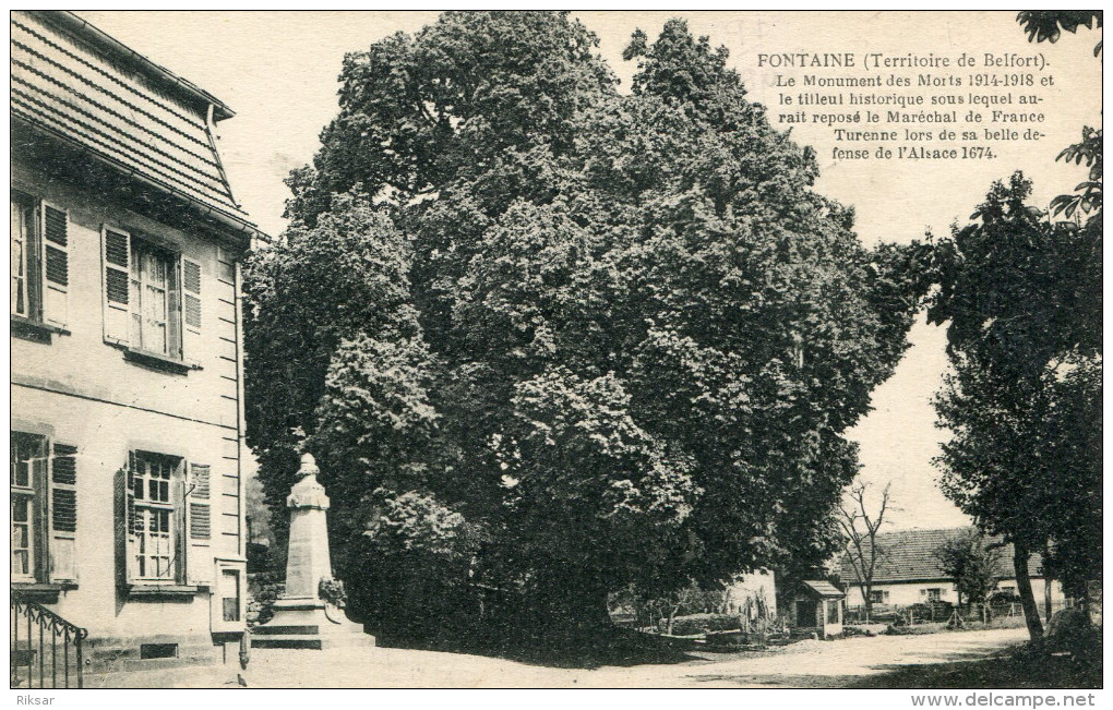 FONTAINE(TERRITOIRE DE BELFORT) ARBRE - Fontaine