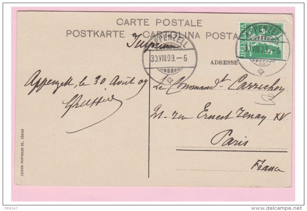 SUISSE -APPENZELL-- LA STATION METEO  -- CP 1909 -- - Other & Unclassified