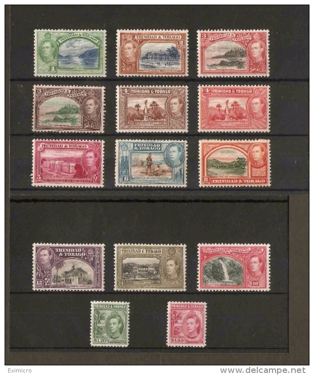 TRINIDAD AND TOBAGO 1938 - 1944 SET SG 246/256 MOUNTED MINT Cat £130 - Trinidad & Tobago (...-1961)