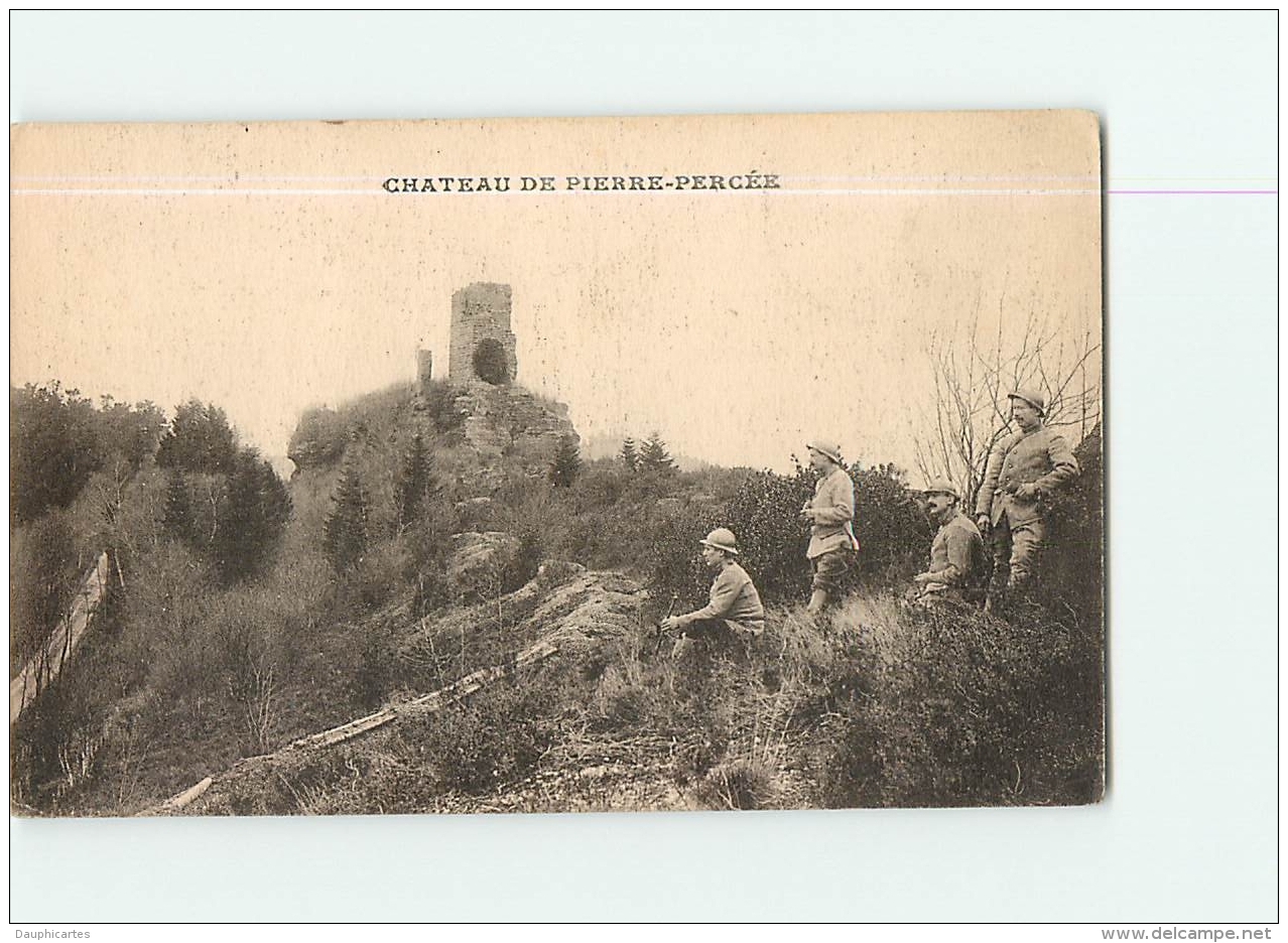 PIERRE PERCEE : Soldats Près Du Château. 2 Scans. Edition ? - Autres & Non Classés