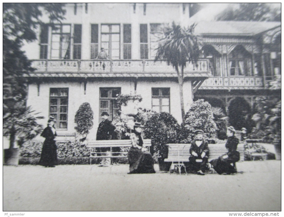 AK Luxemburg 1901 Sovenir De Mondorf - Les - Bains. Kurort. Verlag N. Schumacher. Nach Belgien. - Bad Mondorf